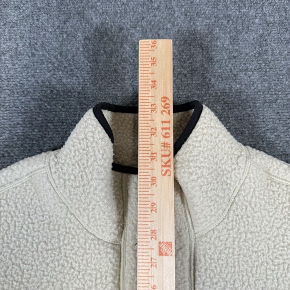 Mountain Hardwear HiCamp‎ Fleece Jacket Womens Medium Cream White Long Full Zip - Picture 9 of 11
